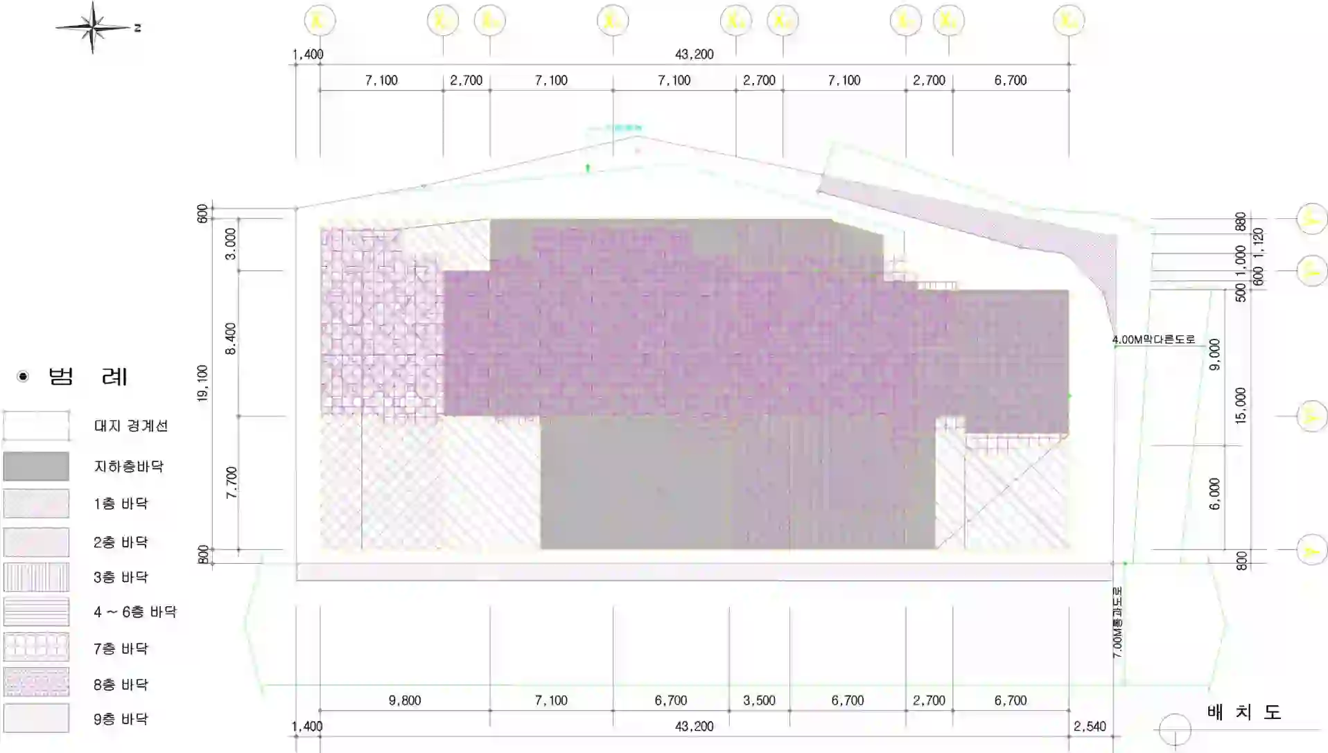 옛고을 아파트 배치도 이미지
